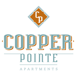 Copper Pointe Apartments Logo with Name